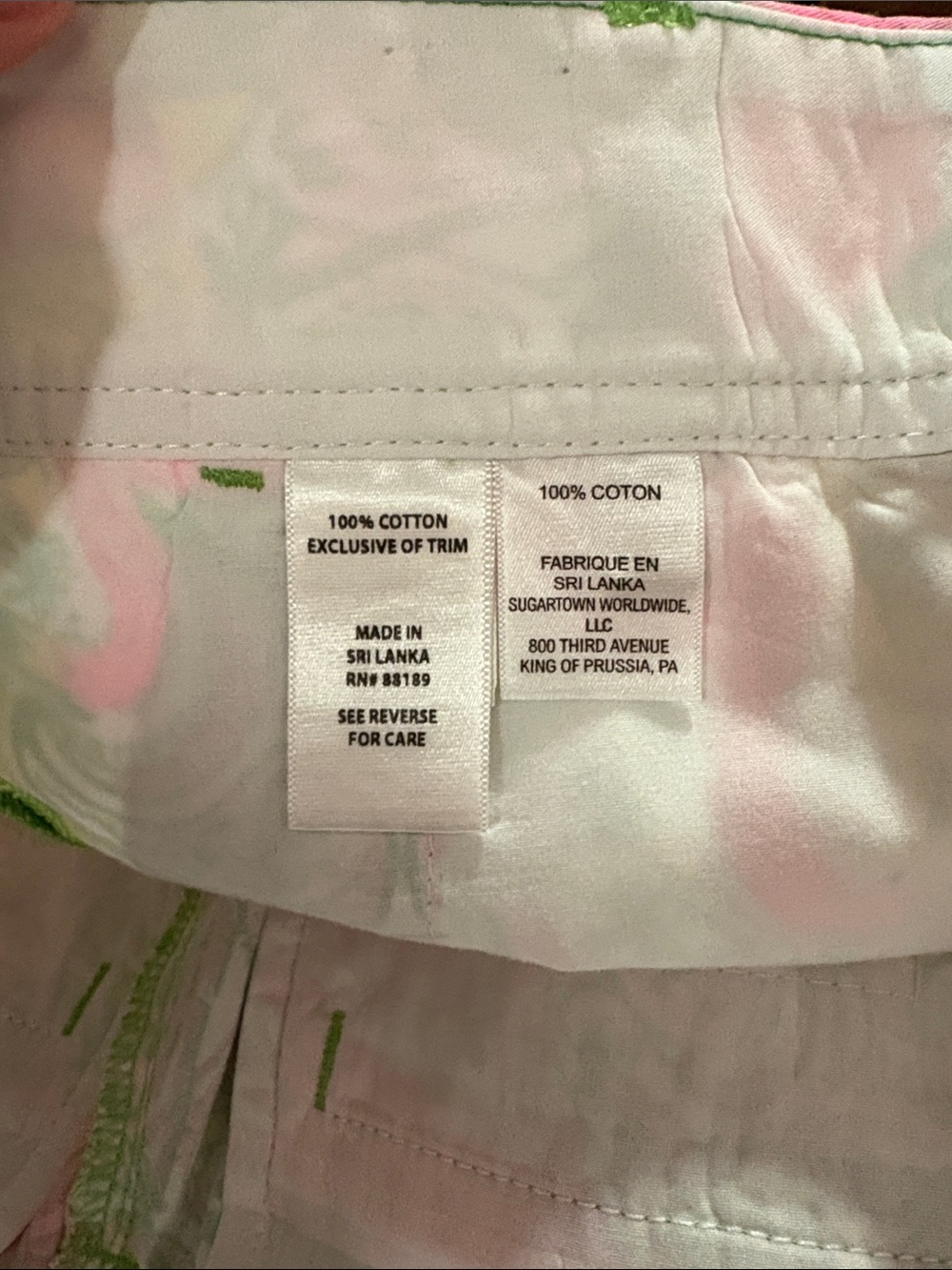 Lilly Pulitzer Callahan Shorts in Resort White Hot Wings SZ 2 EUC - Picture 5 of 6
